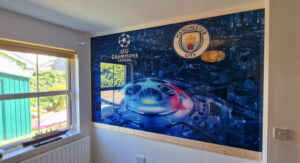 Huge Glass Wall Picture for Football & Manchester City Fan