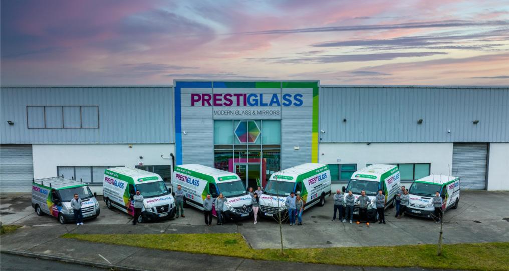 Showroom, Prestiglass company, all glass products, welcome to 2024