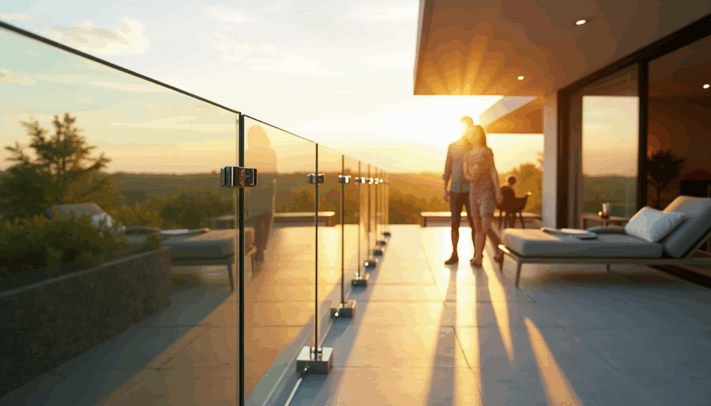 Glass Balustrade outside Home