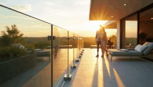 Glass Balustrade outside Home