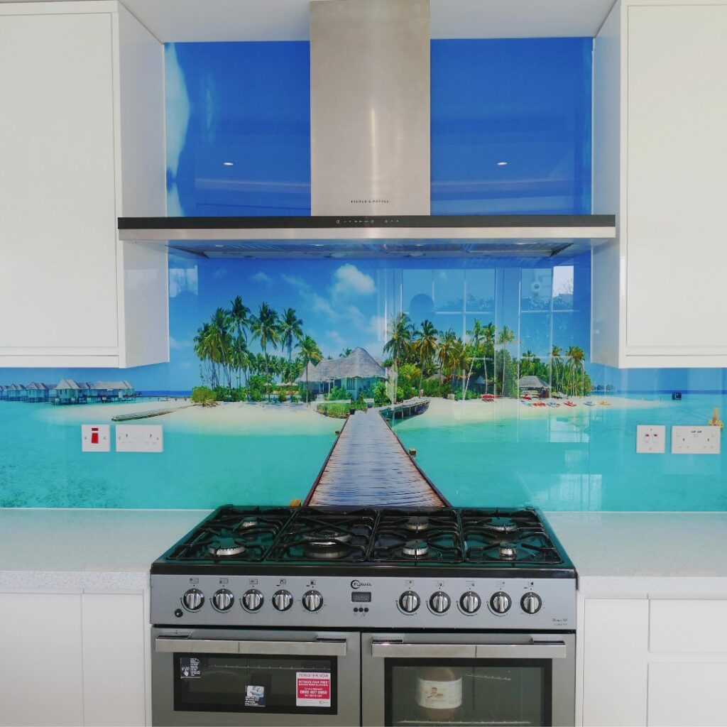 Printed Kitchen Glass Splashback